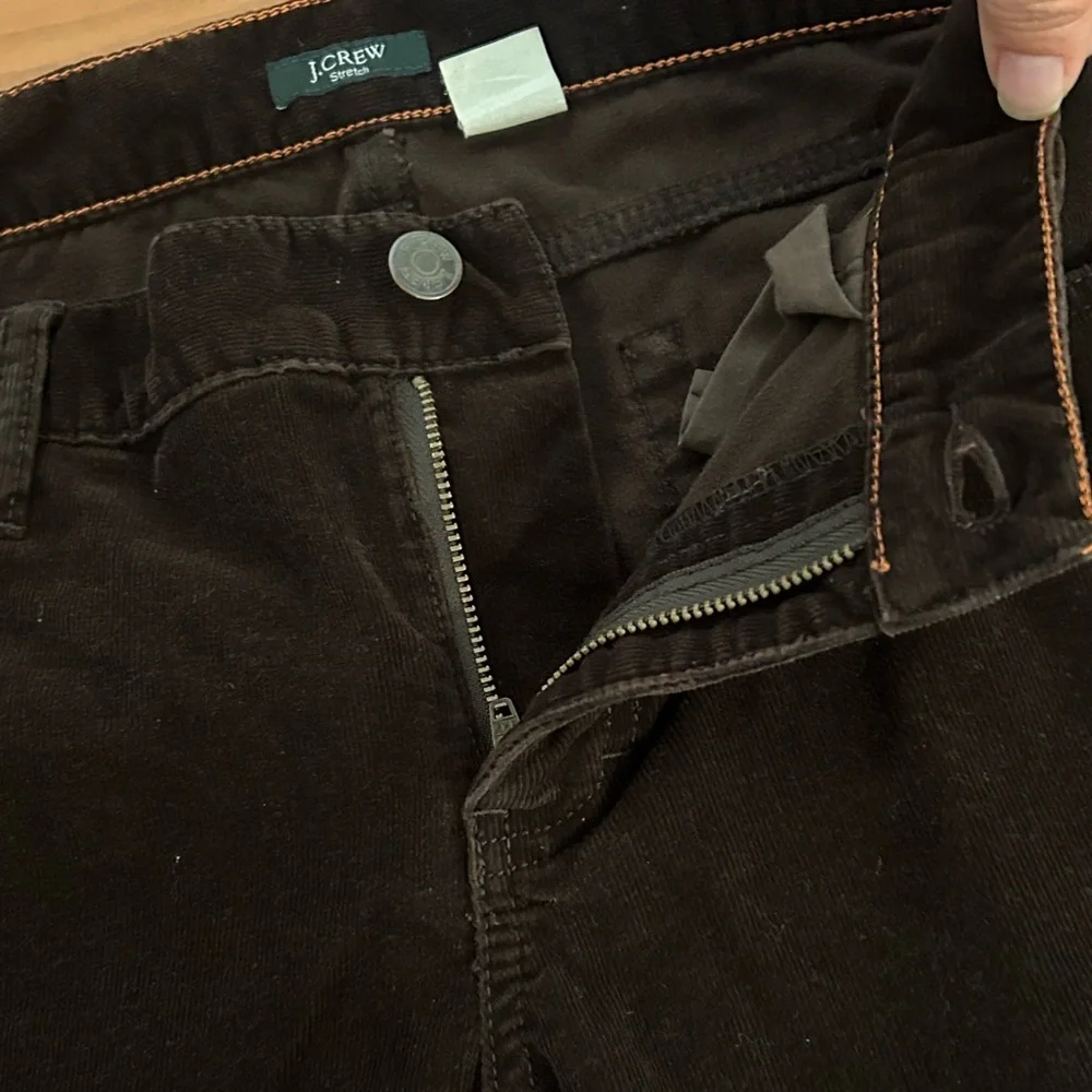 J. Crew Brown Corduroy Button-Front Pants - Picture 9 of 11